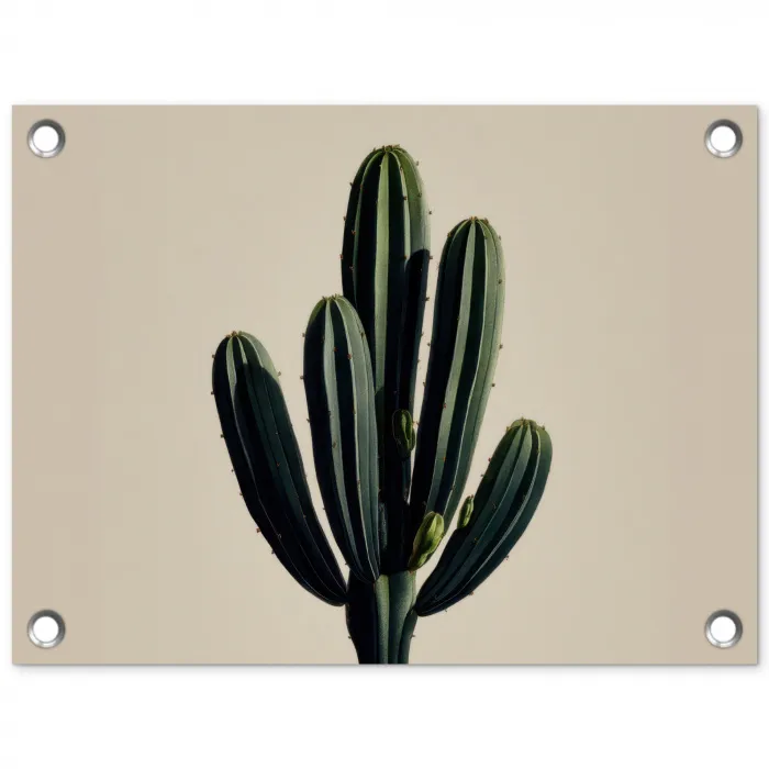 Cactus - Subtiel - Groen tuinposter los doek klein -3d
