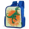 Dinosaurus - Groen - Planten - Cirkel Kinderrugzak - Blauw middel -schuin