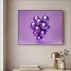 Druif - Disco - Glitter - Paars Textielframe zwart klein -sfeer2