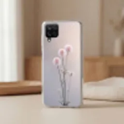 Bloemen - Bollen - Roze Telefoonhoesje Samsung Galaxy A12 klein -sfeer2