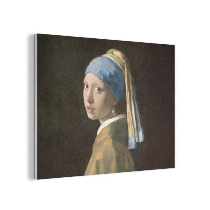 Meisje met de parel - Schilderij - Oude meesters - Vermeer PET vilt klein -3d