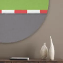 Racebaan - Illustratie - Sport - Kleurrijk Akoestische PET Vilt - Rond klein -sfeer5_closeup