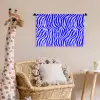 Zebra - Blauw - Paars - Pastel Wandkleed katoen klein 269 -wsfeer5_kind