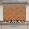 Bruin - Roze - Geometrisch - Patroon keuken achterwand spatscherm klein 900 -3d_website
