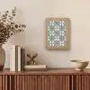 Barok - Tegel - Kleurrijk Light Box met kabel (Tafellamp) klein 925 -sfeer2
