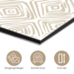 Abstract - Ruit - Beige aluminium wit klein 46 -closeup_DE