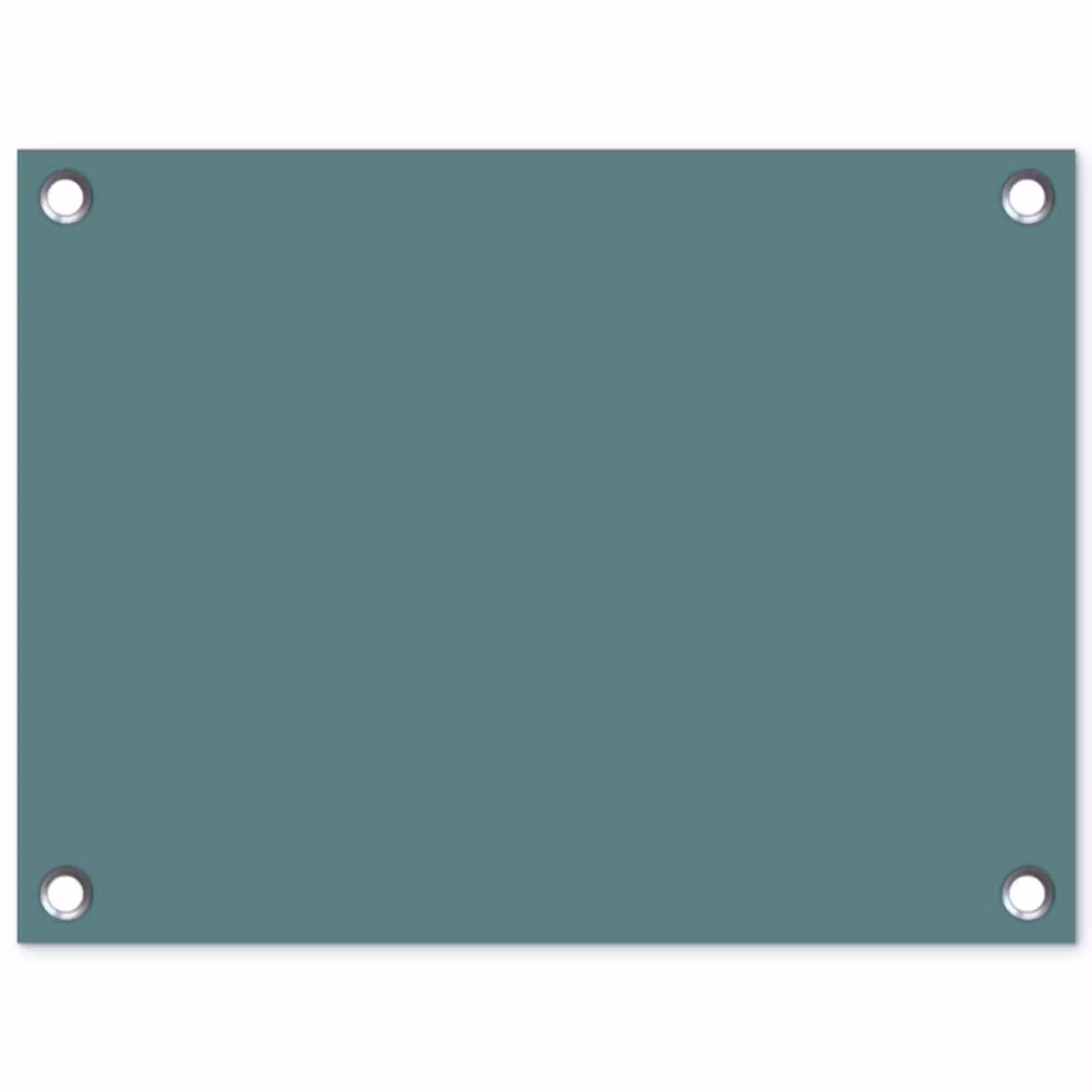 Serene - Teal - Blauw tuinposter los doek klein 239 -3d