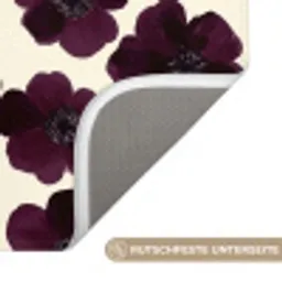 Bloemen - Aquarel - Paars Badmat klein 997 -USP_AntislipDE