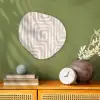 Decoratief - Labyrint - Beige Wandcirkel Organisch Forex 3mm klein -sfeer2