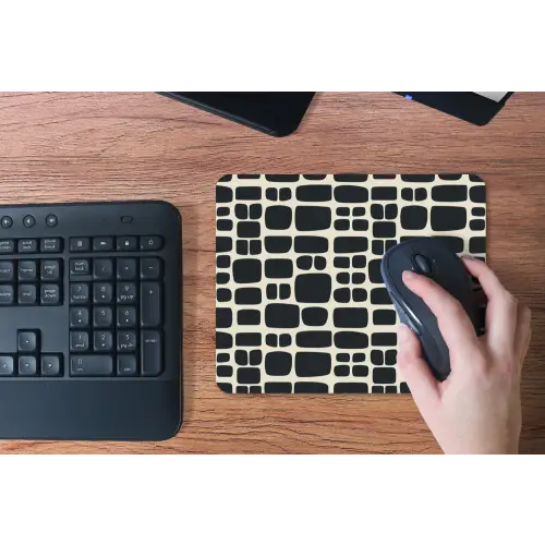 Modern - Organisch - Zwart muismat rubber klein 262 -toetsenbord