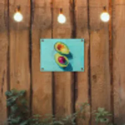 Avocado - Groen - Pit - Schaduw tuinposter los doek klein -sfeer1