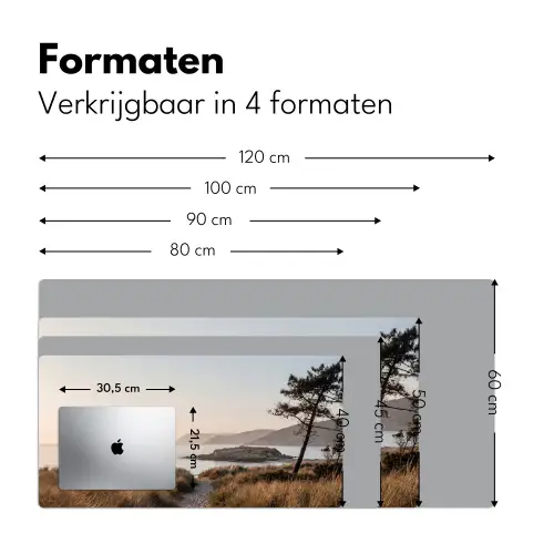 Landschap - Kust - Duinen Muismat XXL klein -sfeer5