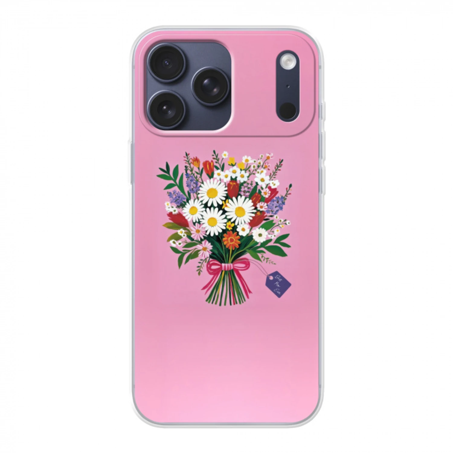 Bloemen - Quote - Kaartje - Kleurrijk Telefoonhoesje iPhone 17 Pro Max klein -3d