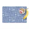 Nostalgisch - Kust - Zee  - Surfboard - Blauw - Wit Placemat vinyl groot 368 -zzzproduct_Kitchenyeah-website