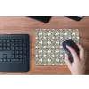 Grafisch - Patroon - Zwart muismat rubber klein 262 -toetsenbord