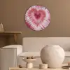 Hartvorm - Roze - Tie dye Akoestische PET Vilt - Rond klein -sfeer1