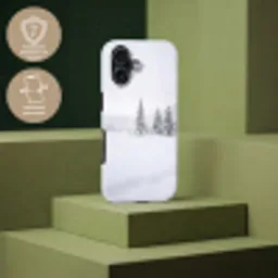 Fijnsparren - Sneeuw - Winter - Landschap - Stilte Toughcase MagSafe Apple iPhone 17 klein -USP_PrintM_FR