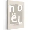 Kerstmis - Quotes - Noël - Wit - Beige canvas 2cm klein -z3d