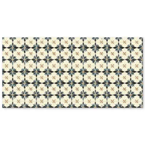 Sierlijk - Ornament - Blauw Balkonbeschermer Duitsland klein 596 -zz_3d