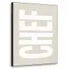 Wit - Chef - Decoratie - Japandi Textielframe zwart klein -3d