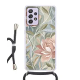 Elegant - Romantiek - Roze Hoesje Samsung Galaxy A52 5G met koord klein -3d