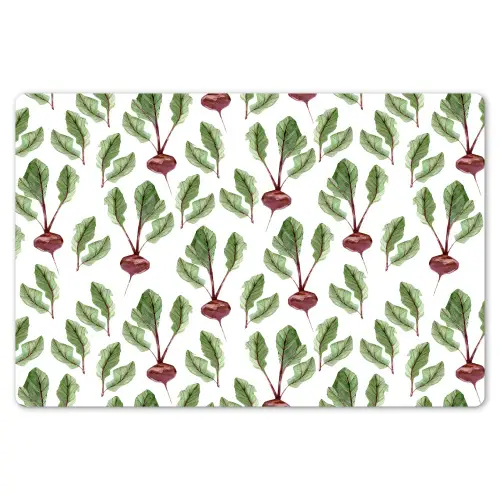 Rood - Bieten - Blad - Patroon Placemat vinyl groot 368 -zzsfeer1_Kitchenyeah-website