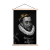 Willem van Oranje - Adriaen Thomasz - Goud textielposter latten blank klein -3d