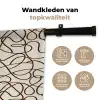 Beige - Lijnen - Donkerbruin Wandkleed katoen klein 269 -sfeer2