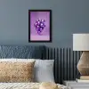 Druif - Disco - Glitter - Paars fotolijst zwart zonder passe partout klein -sfeer3