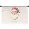 Kerstman - Kerst - Quote - Beige Wandkleed katoen klein -zz3d