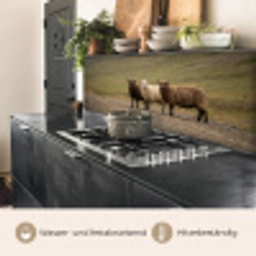 Schapen - Bruin - Wit - Grindpad keuken achterwand 2 middel -usp_DE