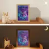 Tijger - Kleurrijk - Rook - Dieren Light Box met kabel (Kinderlampje) klein -sfeer3_kind