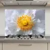Wit - Bloem - Elegant keuken achterwand spatscherm klein -3d_website