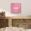 Gestreept - Roze - Chéri plexiglas 5mm klein -sfeer4