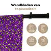 Panterprint - Paars - Groen - Neon Wandkleed katoen klein 269 -sfeer2