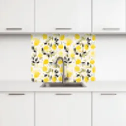 Citroenen - Geel - Wit - Stippen keuken achterwand 2 middel 865 -3d