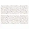 Terrazzo -  Patroon  -  Créme onderzetter kurk middel 366 -3d
