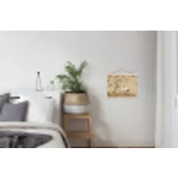 Kraanvogels - Water - Beige textielposter latten blank klein -woonkamer