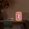 Lama - Kimono - Bloemenkrans - Felroze Light Box met kabel (Tafellamp) klein -sfeer4