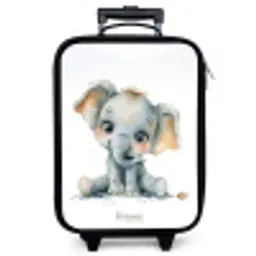 Baby olifant Kinderkoffer - Zwart klein -zzz_website3d