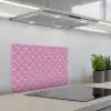 Ruit - Patroon - Paars - Hartjes keuken achterwand spatscherm klein 900 -3d_schuin