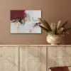 Rood - Marmer - Abstract - Goud - Modern PET vilt klein -sfeer4