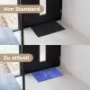 Blauw - I am that woman - Sierlijk - Minimalistisch Deurmat klein -voor-na_DE