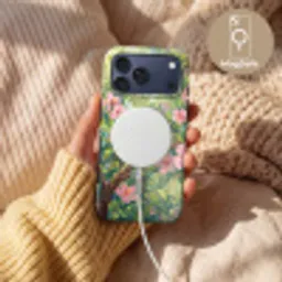Papagaai - Hibiscusbloemen - Kleurrijk Toughcase MagSafe Apple iPhone 17 Pro Max klein -USP_MagsafeV