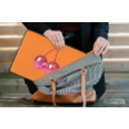 Discoballen - Kers - Spiegels - Roze laptophoes neopreen klein -tas