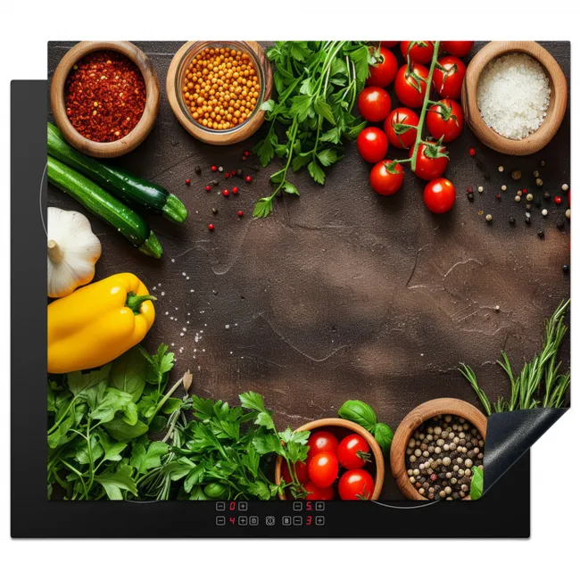 Tuin van Versheid Inductie beschermer vinyl 3mm middel -3d