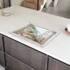Doorkijk - Italië - Bloemen - Zee - Kust - Stad - Bergen Inductie beschermer vinyl 3mm middel -sfeer8