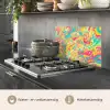 Geel - Roze - Blauw - Retro keuken achterwand spatscherm klein -usp_NL