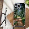 Pad - Bomen - Schaduw - Hoesje iPhone 16 Pro Max met koord klein -sfeer4
