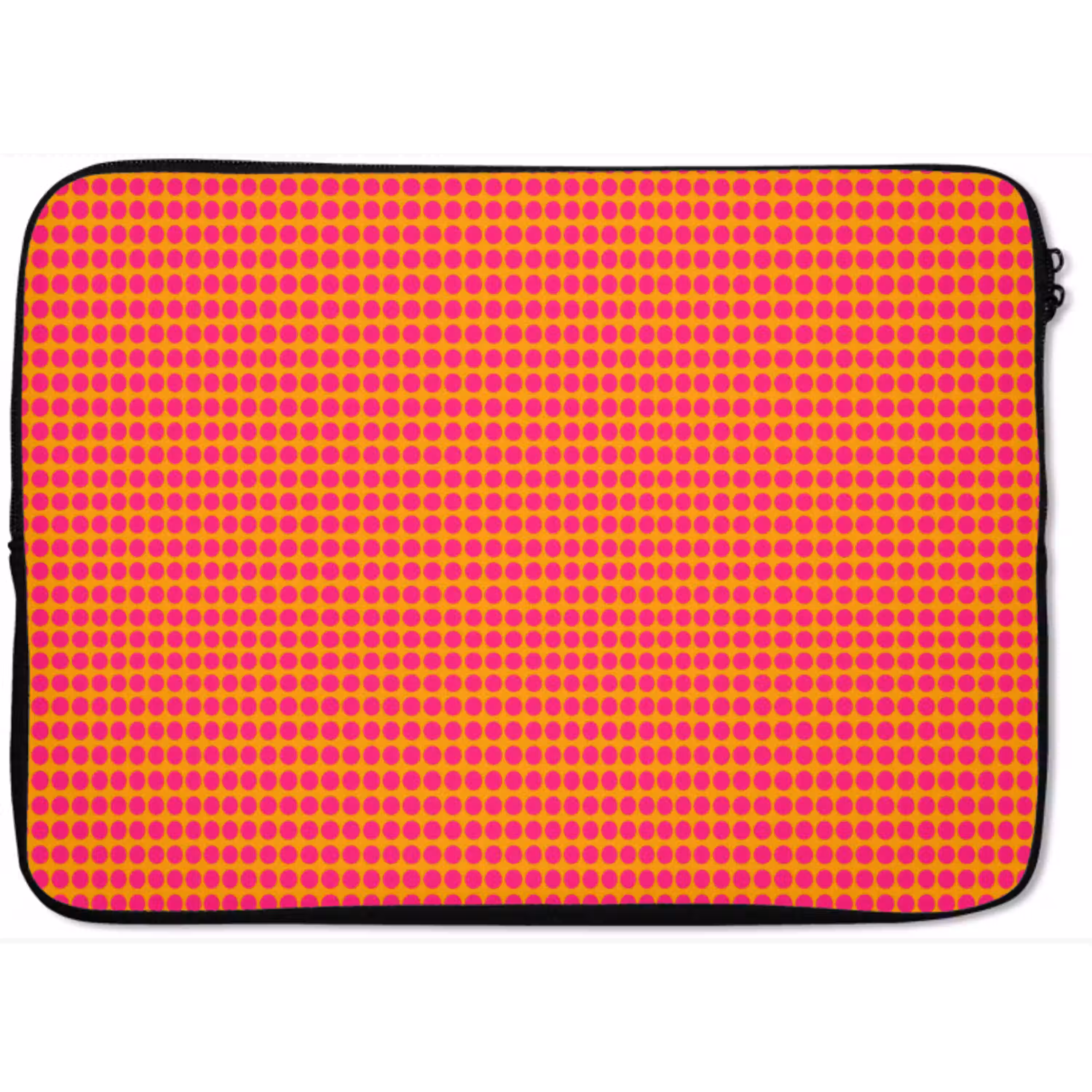 Modern - Stippen - Oranje laptophoes neopreen klein 279 -zkaufland3dotto